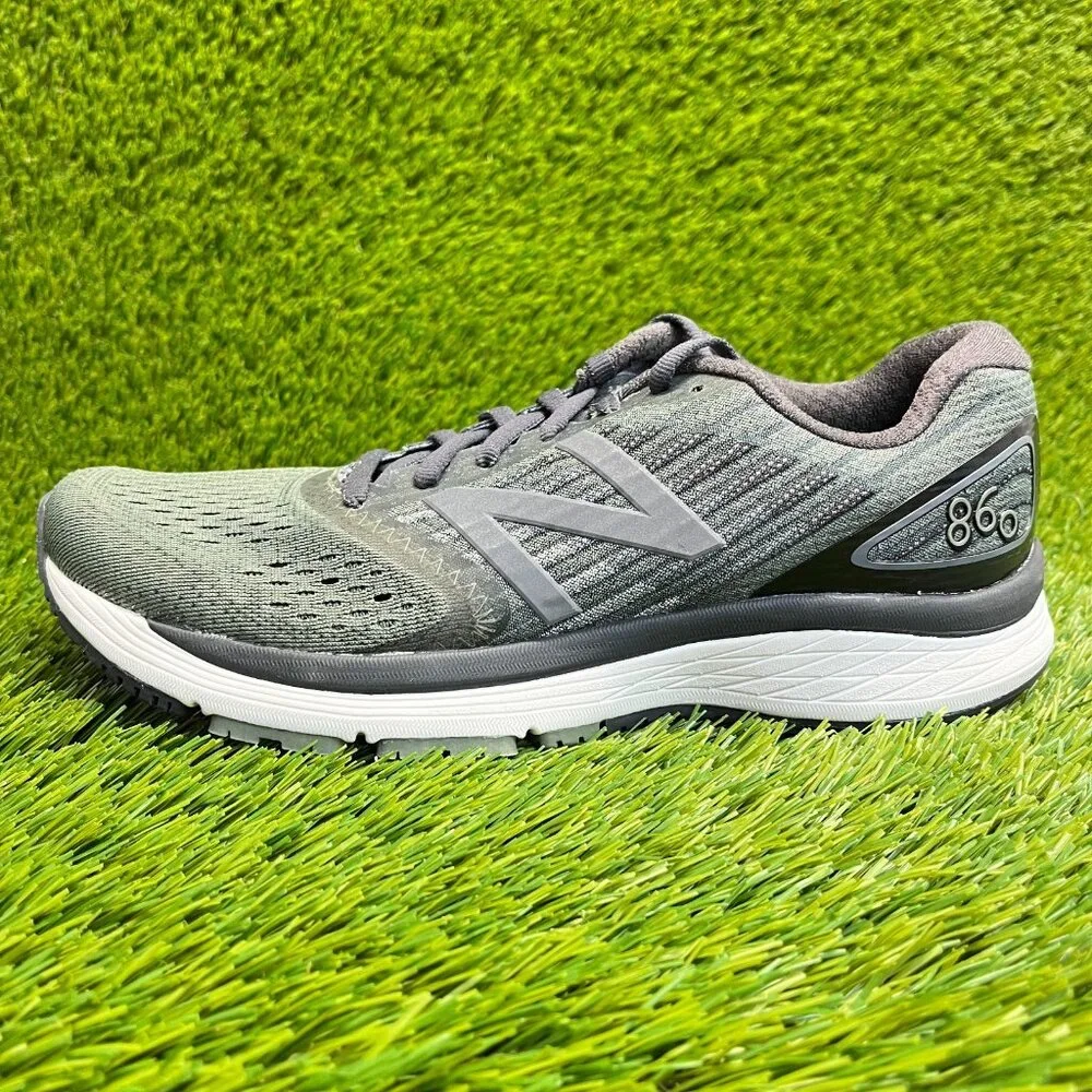 New Balance 860v9 Mens Size 7 Green White Athletic‎ Running Shoes Sneakers